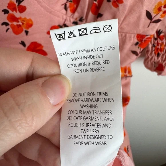 NWT Showpo Rosini Mini‎ Dress Size 6 Pink Floral Puff Sleeve Sweetheart A-Line - Picture 10 of 14